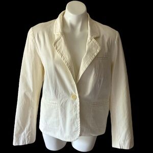 George Women’s Vanilla Dream Cotton Stretch Blazer Jacket Plus Size 14 Career